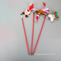 Weihnachtsstil Snowman Cat Stick spielen Katzenspielzeug